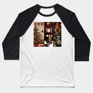 Steampunk Christmas Baseball T-Shirt